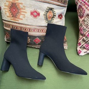 Zara stretch fabric ankle boots